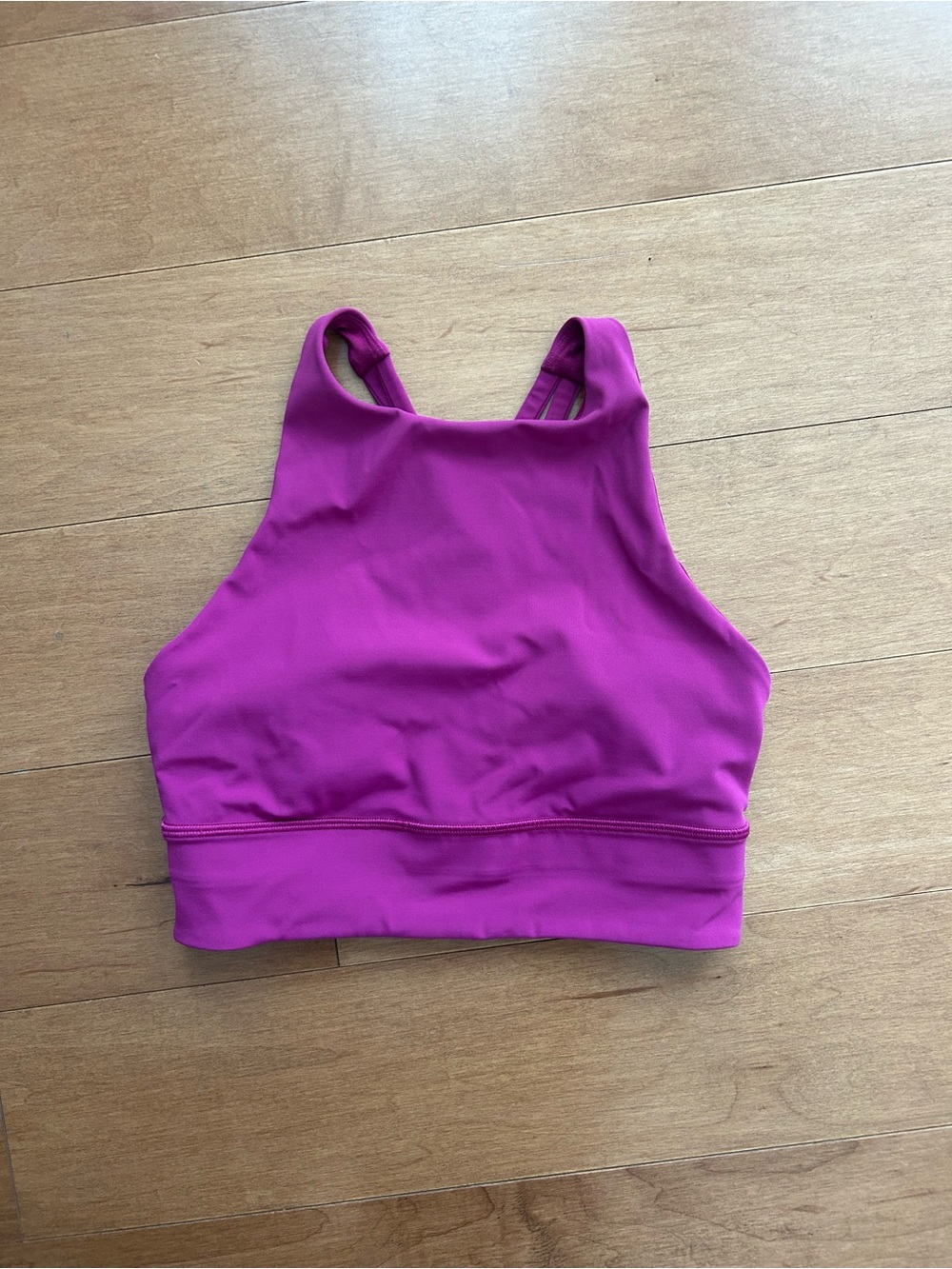 lululemon High-Neck Magenta Sports Bralette